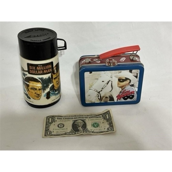 Other - 6 Million Dollar Man Thermos & Lone Ranger Lunch Box